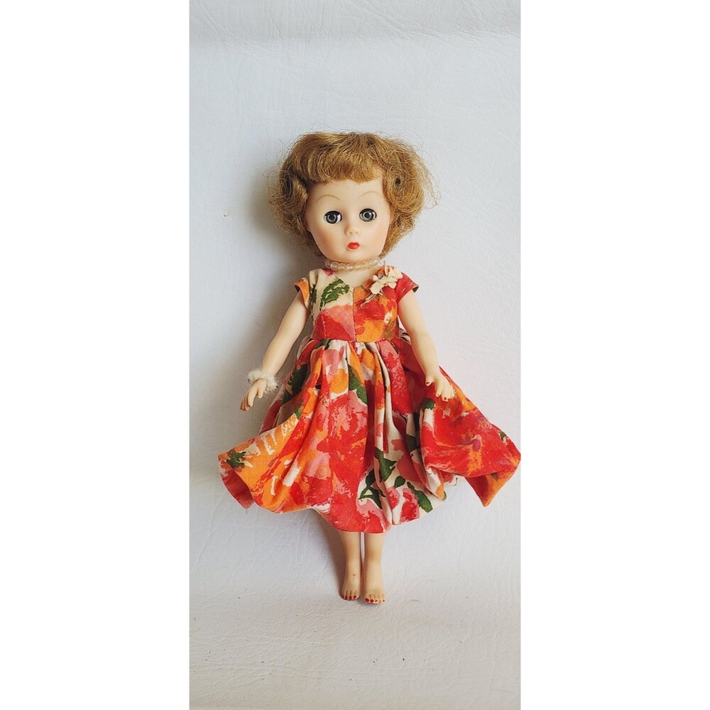 Vintage 1950s Miss Nancy Ann Doll 8” Original Clothes And Jewelry
